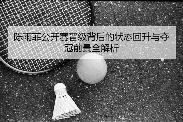 陈雨菲公开赛晋级背后的状态回升与夺冠前景全解析
